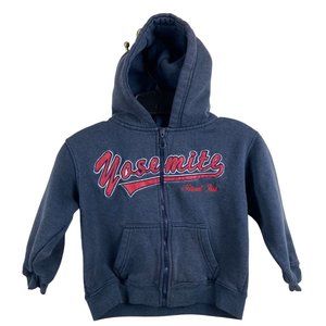 Cheneral Yosemite National Park Hoodie XS Full Zip Womens Embroidered Navy Blue